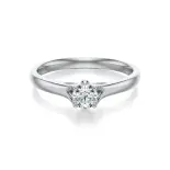 Pierścionek z białego złota z diamentem AJPZ_131